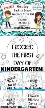 First Day Back To School Sentence Strip Hat First Day Of School Activities Kindergarten First Day Beginning Of Kindergarten
