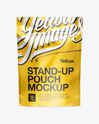 Doypack packaging mockup set free download. Doypack W Zipper Mock Up In Pouch Mockups On Yellow Images Object Mockups
