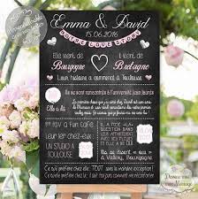 Tableau De Mariage Personnalise Infos Maries Ardoise 2 Tableau Mariage Demande Mariage Idees De Mariage