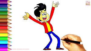 How To Draw Gopal From Golmaal Jr Cartoon Step By Step Kids Drawing Book Youtube For best results print standard (8x11) letter sized card or i hope you enjoy the relaxing, meditative and healing benefits of colouring these unique pieces created for you. how to draw gopal from golmaal jr cartoon step by step kids drawing book