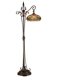 Dale Tiffany Tf13065 Briar Dragonfly 1 Light Torchiere Lamp Antique Golden Sand Lamps Floor Lamps Bodenlampe Lampen Glas Handwerk