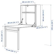 Ivar وحدة تخزين مع طاولة تطوى صنوبر 80x30 104x155 سم Ikea