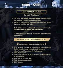 Robux redeem is back online. How To Get Free Diamonds In Mobile Legends Bang Bang Gillette Promo