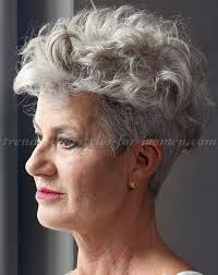 Another question is whether short haircuts are compatible with wavy hair. Short Curly Hairstyle For Silver Hair Paul Gehring B Jpg 500 628 Grey Curly Hair Short Hair Styles Short Hairstyles Over 50