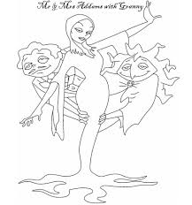 It from the addams family | the unofficial addams family home page. 3206 101010 Mr And Mrs Addam With Granny Jpg 936 1000 Vintage Coloring Books Family Coloring Pages Family Coloring