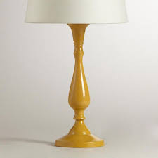 Yellow Greta Candlestick Accent Lamp Base 5 D X 12 H 23 Glass Lamp Base Lamp Bases Accent Lamp