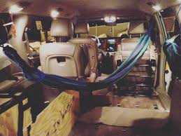 Jack On Instagram Built In An Entire Cabinet System Into The Van And Strung Up A Hammock Readytocamp Campervan Hammocklife Minivan Mini Van Van Van Life