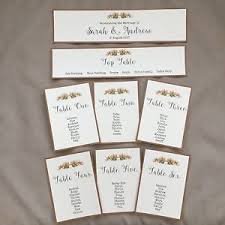 Details About Handmade Personalised Vintage Rustic Rose Table Seating Plan Individual Cards