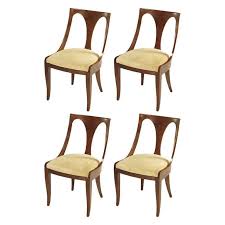 Four Kindel Walnut Regency Spoonback Dining Chairs 1st Dibs 4800 Dining Chairs Dining Room Chairs Modern Chair