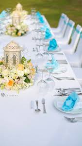 Classic Blue And White Table Place Setting Decorations Blue Table Decorat Blue Wedding Centerpieces Blue Wedding Decorations Simple Wedding Table Decorations