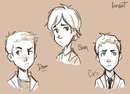 Team Free Will Drawing Dean Sam Cas As Kids Supernatural Supernatural Drawings Supernatural Fan Art Supernatural Art