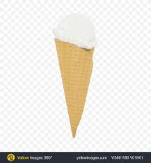Download Ice Cream Waffle Cone Transparent Png On Yellow Images 360