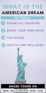 What Is The American Dream Of Today American Dream American Dream Quote Happy Life