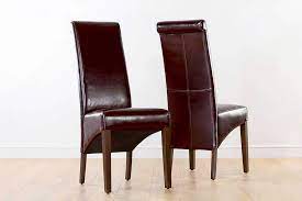 Huge range of dining room chairs for home or trades. Brown Leather Dining Chairs Furniture And Choice