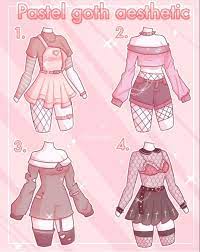 This anime tutorial focuses on the key points of what makes clothes look like anime clothes. Asaqin Pastel Goth Aesthetic Pastel Goth Outfits Fashion Design Drawings Drawing Anime Clothes