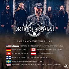 primordial entering charts worldwide with new album exile