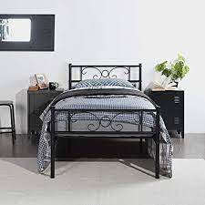 This look is far cleaner in its design aesthetic and has. Symy Metal Bed Black On Steel Frame With Slatted Frame Bed Frame With Headboard Design Youth Bed Guest Bed Amazon De Kuche Haushalt