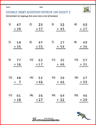 double digit addition with regrouping