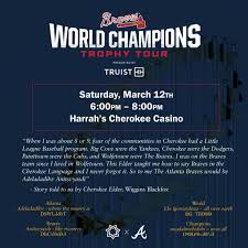 Braves World Series Trophy will be