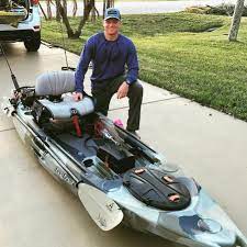 Who S Ready To Go Fishing Great Shot Of Mckeon In His Lucky Reel Fishy Tarpon Trucker Hat Reel Kayak Fishing Accessories Kayak Fishing Gear Kayak Fishing Diy