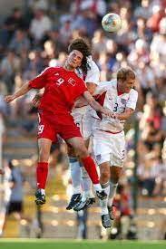 Turkey 2 Usa 1 In 2003 In St Etienne Gregg Berhalter Heads Clear From Tuncay Sanli In Group B Of The Confederations Cup Confederate Football Saint Etienne