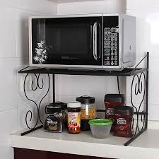 Double Layer Microwave Oven Rack Locker Multi Layer Rice Cooker Oven Storage Holders Microwave Shelf Microwave Stand Kitchen Design Small