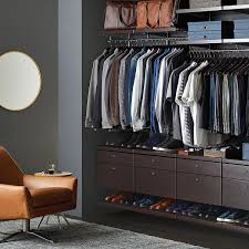 Our storage & organization category offers a great selection of clothing & closet storage and more. Elfa Decor Reach In Closet Walnut Wurth Organizing