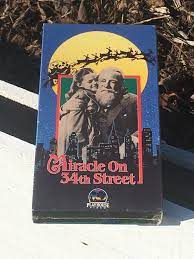 Vintage Vhs Christmas Movie Rare Unopened Miracle On 34th Etsy Christmas Movies Miracle On 34th Street Fox Video