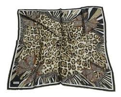 Piramit Leopar Desenli Esarp P 0116 Kahverengi Esarp Giyim Tunik