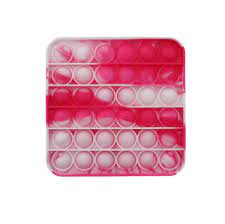For just $0.50 you can have fifty! Pop Its Push It Pop Bubble Fidget Toy Sensory Stress Relief Tiktok Game Gift Tie Dye Square Pink White Fil