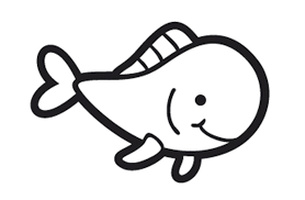 Kostenlose Malvorlage Tiere Grinsender Fisch Zum Ausmalen