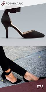 Ankle Strap Zara Black Sandals Zara Black Pointed Toe Wide Ankle Strap Heels Ankle Strap Heels Heels Zara Black