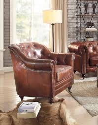 Shop allmodern for modern and contemporary woven leather chair to match your style and budget. Buy Acme Aberdeen 53627 Accent Chair In Dark Brown Top Grain Leather Online