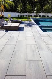 Blu Grande Smooth Patio Slabs Techo Bloc Patio Slabs Backyard Pool Landscaping Pool Pavers