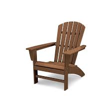 Polywood Grant Park Traditional Curveback Teak Plastic Outdoor Patio Adirondack Chair Ad440te The Home Depot In 2020 Adirondack Chairs Patio Adirondack Chair Patio Adirondack