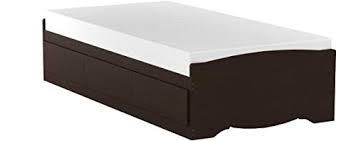 This storage platform bed comes complete with a couple of drawers that can be pulled out when the time comes. Prepac Mate S Platform Storage Bed With 3 Drawers Twin Xl Espresso Pricepulse