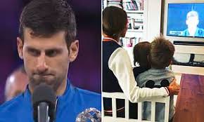 Can you name the novak djokovic family!? Novak Djokovic Chokes Up While Dedicating Australian Open Win To His Family Daily Mail Online