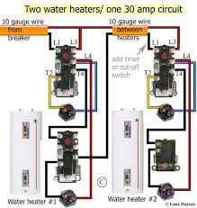 Parrallel is the way to go for two water heaters. How To Wire Water Heater Thermostats Water Heater Water Heater Thermostat Thermostat Wiring