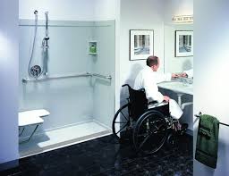 This project posed numerous challenges. Handicap Bathrooms Alone Eagle Remodeling