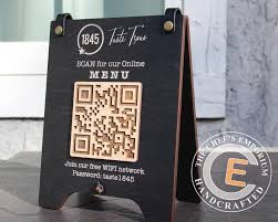 The qr code is only displayed at a size of 200px but it will be saved at a size of 200px. Pin By Breeze Live Music On Blm In 2021 Wood Menu Holder Wood Menu Tabletop Signs