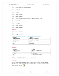 Ncert Solutions For Class 7 Science Chapter 2 Nutrition In