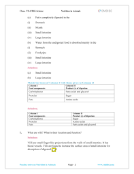 ncert solutions for class 7 science chapter 2 nutrition in