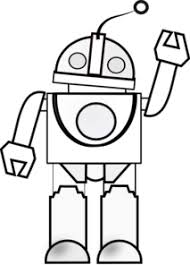 Black And White Robot Robot Clip Art Clipart Black And White Free Clip Art