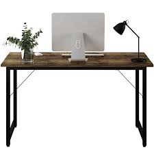Check spelling or type a new query. Office Table A Simple Industrial Style Computer Desk Home Office Writing Desk Black Metal Frame Charcoal Wood Color Laptop Desks Aliexpress