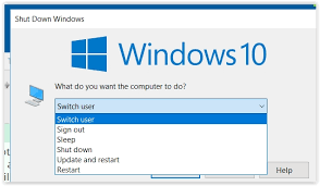If you want to automatically shut down your computer, say after 30 minutes, using run to create the schedule would be the best and quickest way. Start Shutdown Menu Changed Its Default To Switch User Solved Windows 10 Forums