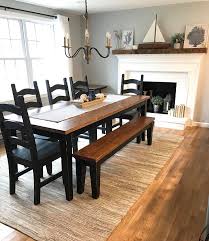 Not only are all furniture pieces made by artisan craftsmen in virginia, all materials. Black Chairs Farmhouse Table Novocom Top