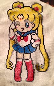 A sailor moon manga cross stitch pattern. Sailor Moon Cross Stitch Puntos De Bordado Bordados En Punto Cruz Punto De Cruz Patrones