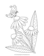 Decorate your pictures with crayons, markers, paint, buttons, or pom poms. Spring Coloring Pages Free Printable Pdf From Primarygames