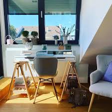 This living room has brilliantly fused modern interior design with nature's elements. 26 Smart And Aesthetic Home Office Design Ideas