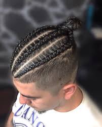 Quick & easy men's cornrow braids | high top hairstyle. 4 Braids Cornrow Hairstyles For Men Cornrow Hairstyles Hair Styles